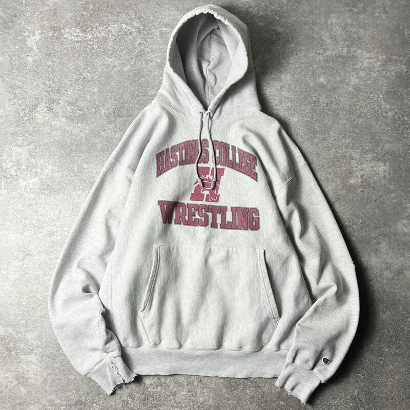 楽天市場】00s Champion 両面 カレッジ プリント プレミアム リバース