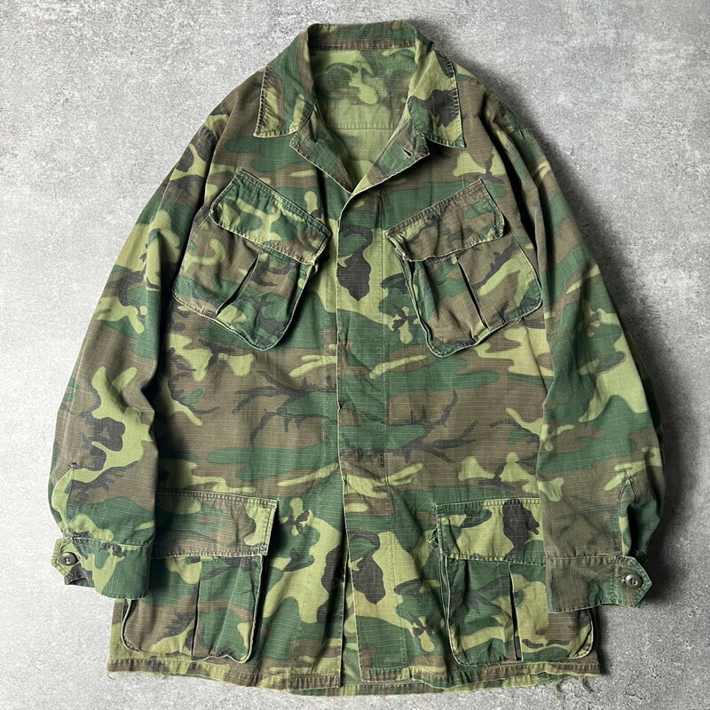 60s US.ARMY 4th ジャングルファティーグ ミリタリー ビンテージ60's○U.S.ARMYジャングルファティーグジャケット4th