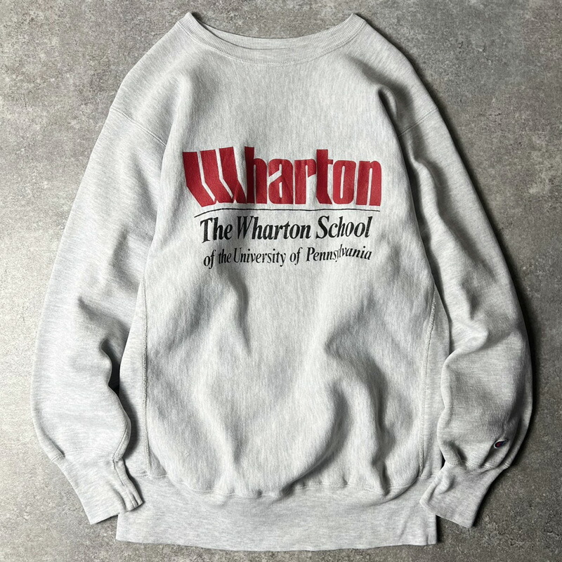 楽天市場】80s USA製 Champion 3段 カレッジ プリント リバース