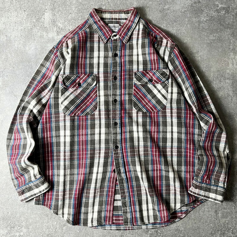 好配色 USA製 FROSTPROOF ネルシャツ ブルー ブラック ホワイト 楽天市場】70s USA製 FROSTPROOF チェック ヘビー フランネル