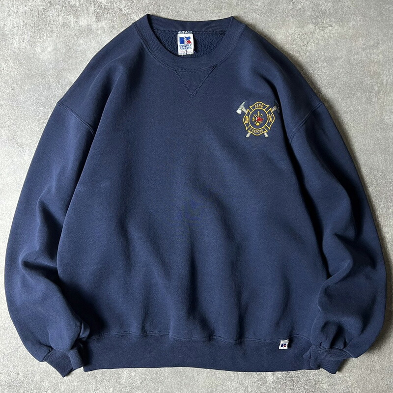 楽天市場】90s RUSSELL カレッジ ロゴ 刺繍 スウェット