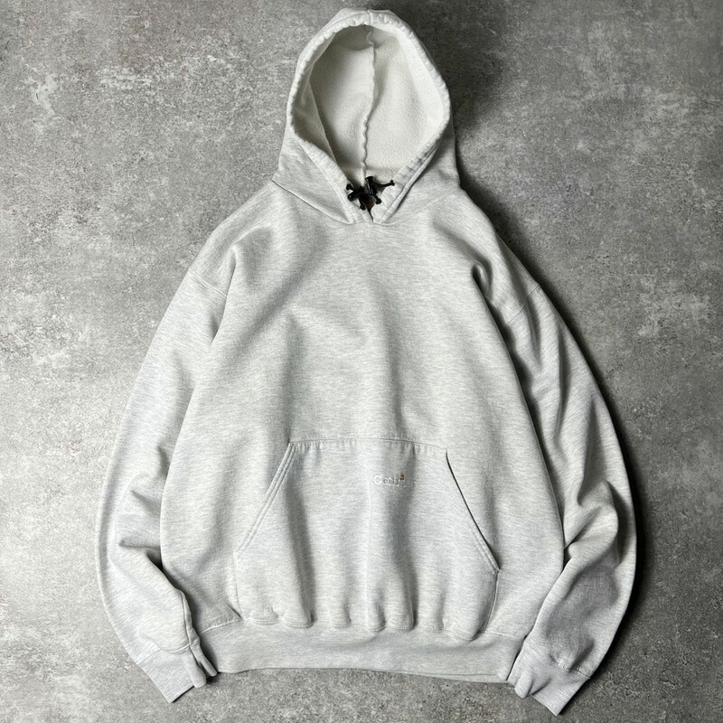 old Stussy 90sグレー フード付きスウェット STUSSY (ステューシー) 90s OLD STUSSY 白タグ ブランドロゴ