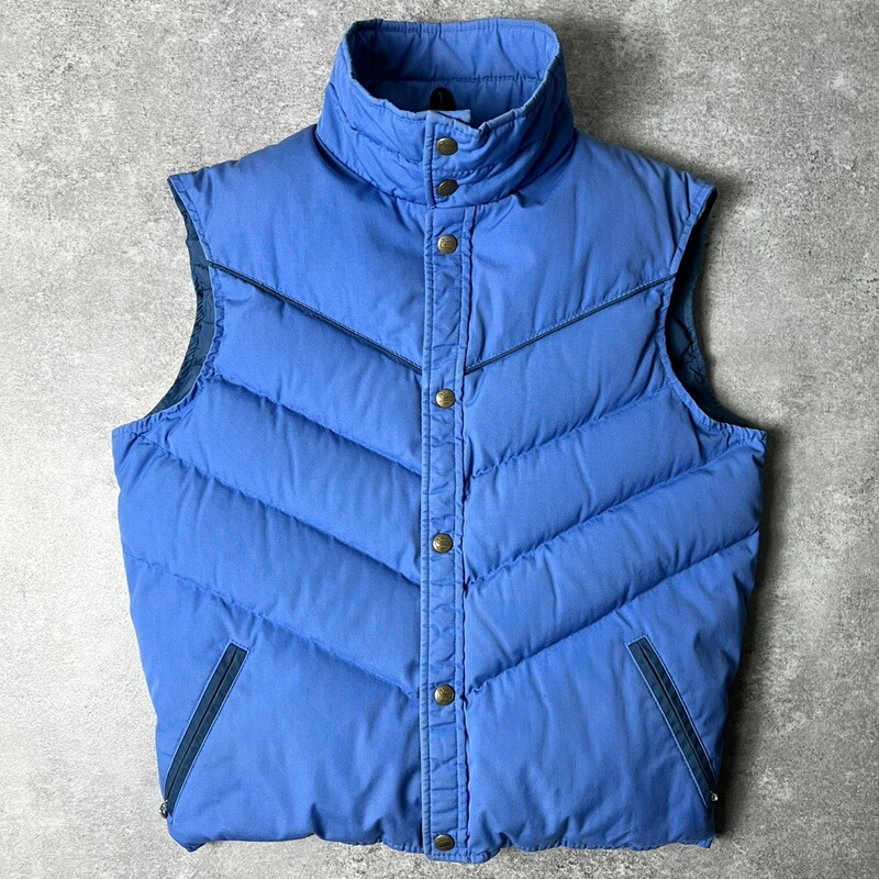 70s USA製 白タグ WOOLRICHI ウールリッチ ダウンベスト 紺 03fa0319acfe921b1af738777ec906