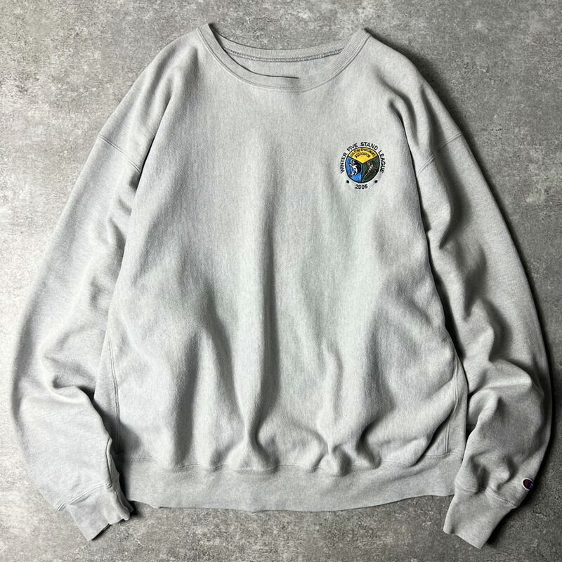 楽天市場】00s Champion 企業 ロゴ 刺繍 リバースウィーブ スウェット