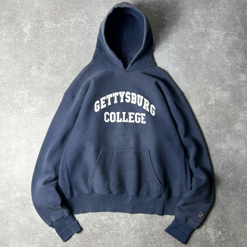 楽天市場】80s USA製 両面 3段 カレッジ プリント スウェット フード