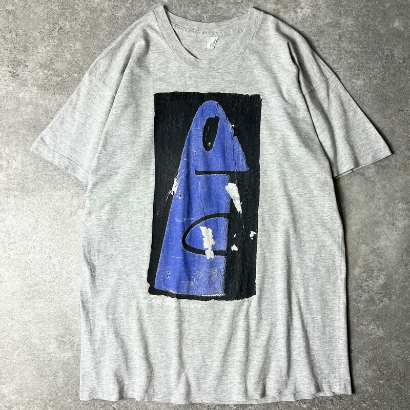 90s ティエリー ノワール アート プリント 半袖 Tシャツ / 90年代 Thierry Noir HEADS オールド シングル East Side Gallery 【中古】 古着 アメリカ古着 USED ユーズド 中古 VINTAGE US古着 アメカジ