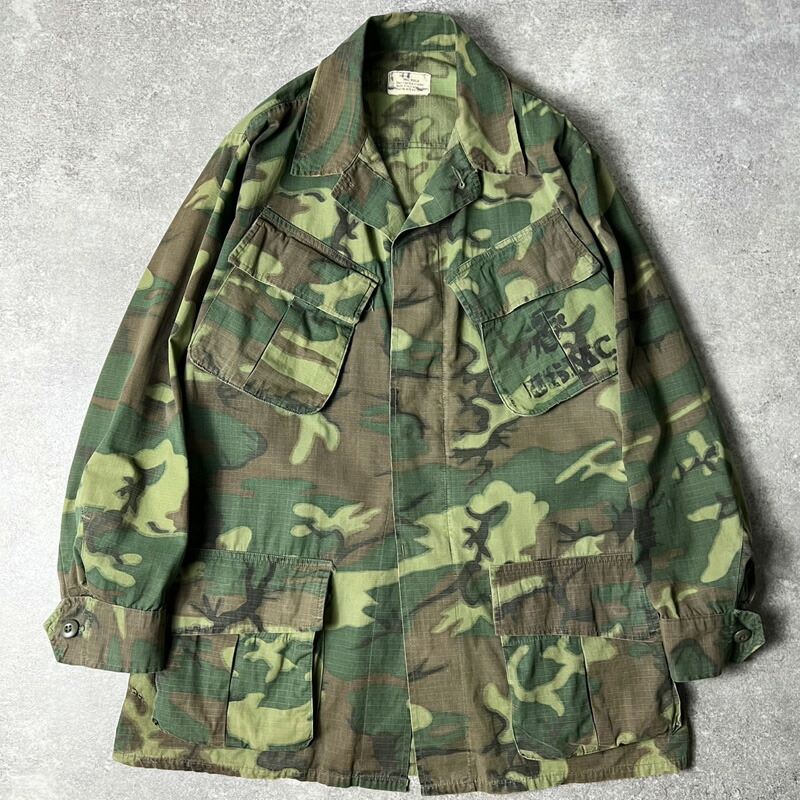 60’s ビンテージ 米軍 実物 ERDL ジャングルファティーグジャケット M 60's【ビンテージ】【米軍実物】【ERDL】リップストップ