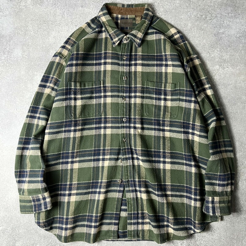 楽天市場】90s ST JOHN'S BAY チェック 長袖 ヘビー フランネル