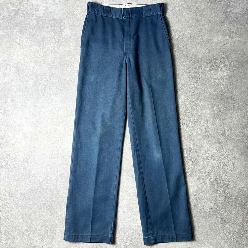 美品 ディッキーズ Dickies 874 70s W36チビタグ TALON 90s Dickies 874 ワークパンツ ディッキーズ ネイビー TALON