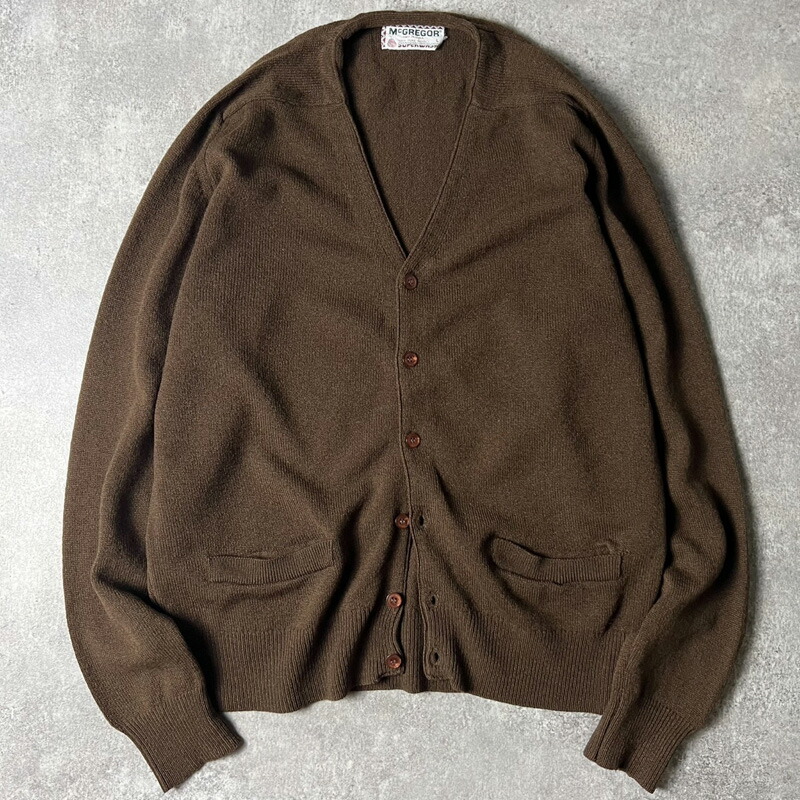 【USA製】60s McGREGOR ヴィンテージ カーディガン 42 毛足長め 楽天市場】60s USA製 ☆ マクレガー 毛長 モヘア ウール ニット
