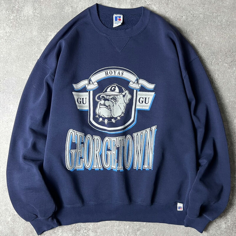 90s USA製 RUSSELL 2段 単科大学 刷り上げる 汗水 調教師 XL / 90年月日 亜米利加製 年寄りの ラッセル 米国海軍 【中古】 古着 亜米利加古着 USED ユーズド 中古 VINTAGE US古着 アメカジ