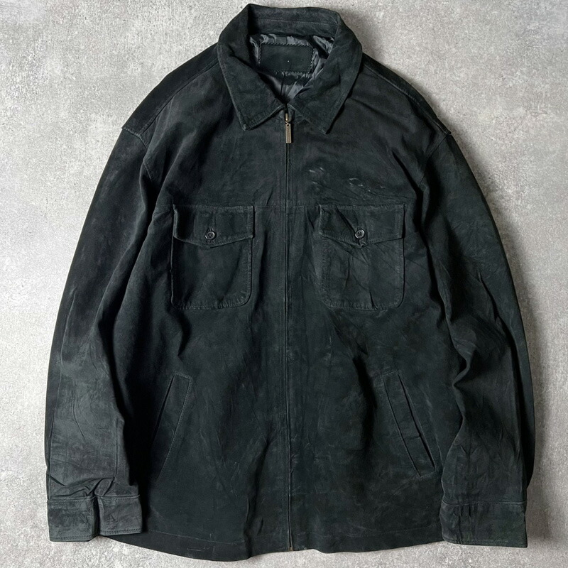 楽天市場】90年代 JOHN ASHFORD レザージャケット ブラック (メンズ L