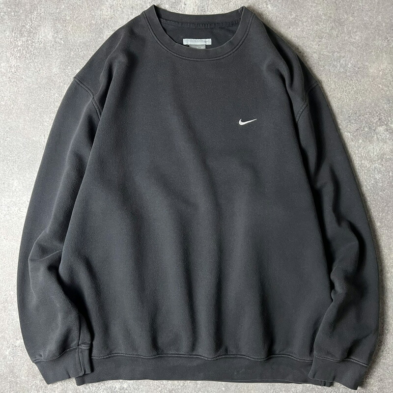 Nike　ナイキ　スウッシュ刺繍　スウェット　トレーナー　ベージュ　黒　L XL 楽天市場】00s NIKE ワンポイント スモール スウォッシュ ロゴ