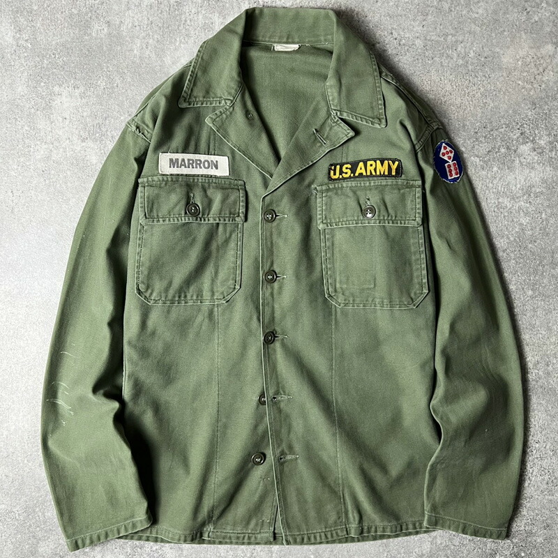 楽天市場】60s US ARMY 米軍実物 OG-107 コットン サテン
