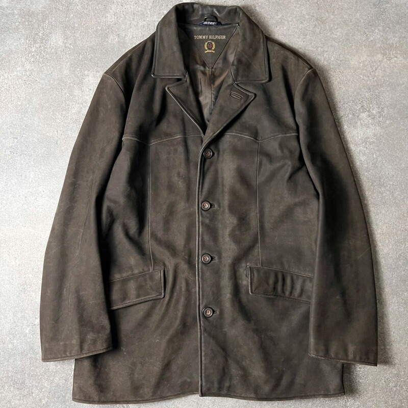 楽天市場】90s オールド □ トミーヒルフィガー 本革 レザー