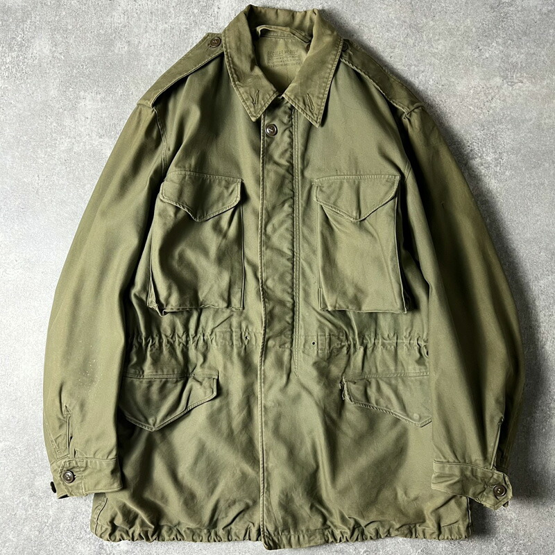 50s 56年製 US ARMY 米軍実物 M-51 活動の領域 上衣 M-R / 50年月日 ビンテージ ミリタリー 正規陸軍 オリーブ 緑であること 【中古】 古着 亜米利加古着 USED ユーズド 中古 VINTAGE US古着 アメカジ