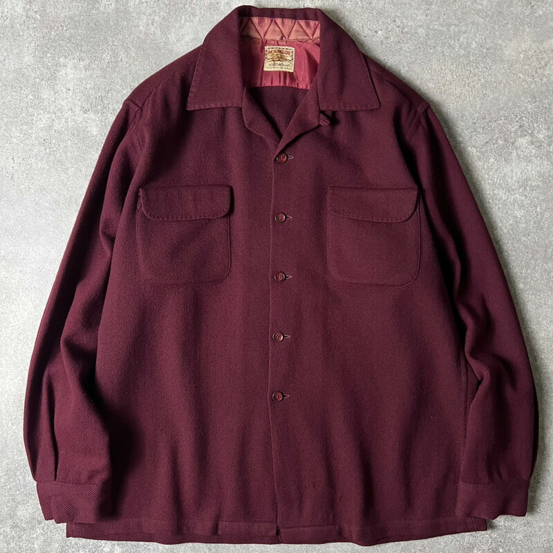 楽天市場】60s USA製 McGREGOR ボーダー ウール 長袖 オープンカラー