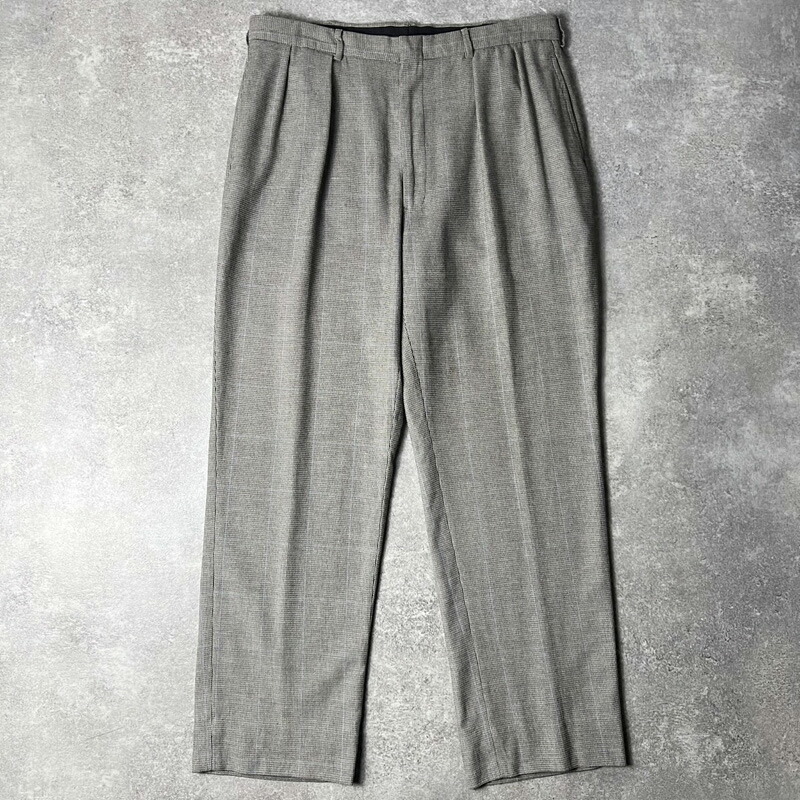 【美品】 ラルフローレン　スラックス　ウール　ツータック 日本製　ベージュ　85 極美品】90s Ralph Lauren special vintage slacks tuck chino