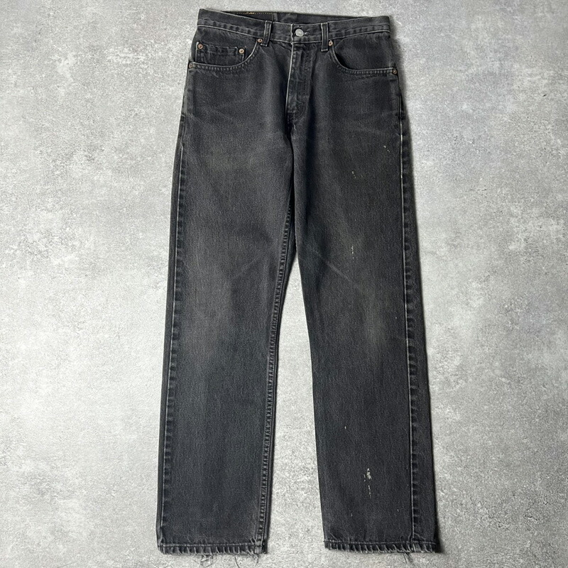楽天市場】USA製 95年 Levi's 505 Black Denim Pants 黒 W35×L32 90s