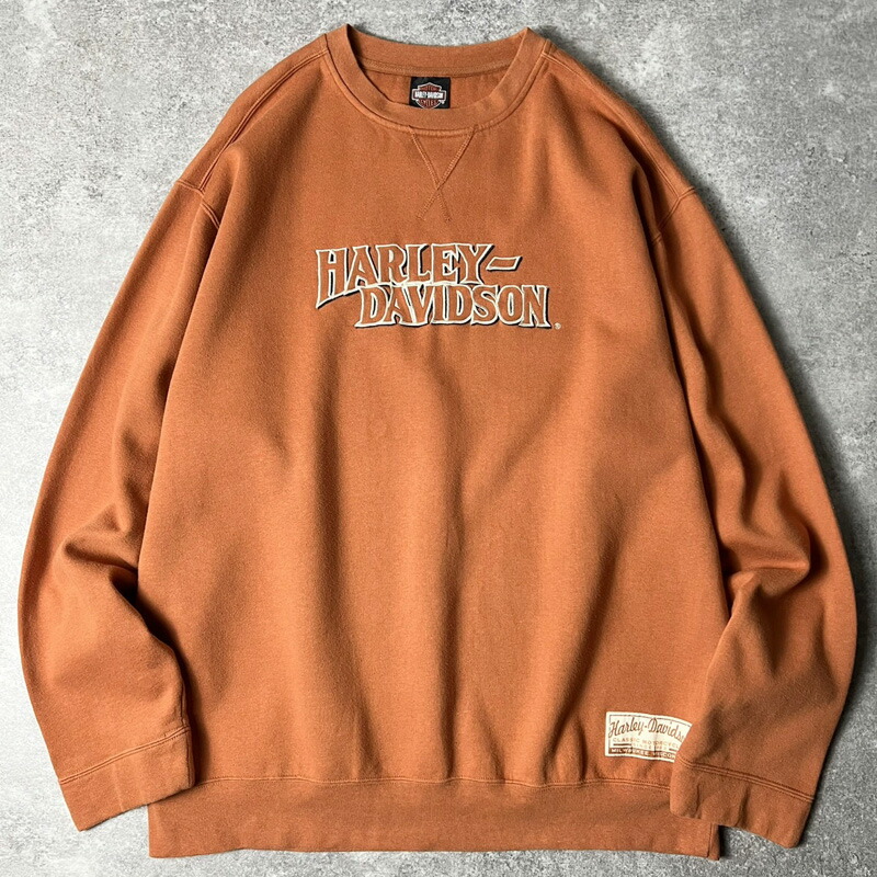 00s HARLEY DAVIDSON 公式的 両面 ロゴタイプ 刺しゅう 流汗 調教師 XL / 00日付け 年寄りの ハーレー ダビッドソン 【中古】 古着 亜米利加古着 USED ユーズド 中古 VINTAGE US古着 アメカジ