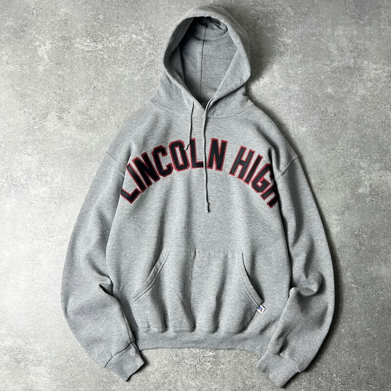 70s 80s RUSSELL ラッセル 金タグ パーカー バックプリント L 70-80's RUSSELL スウェットパーカー “金タグ / バックプリント