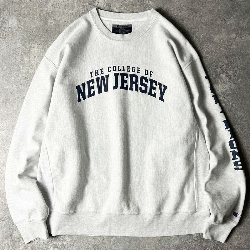 楽天市場】90s Champion 2段 カレッジ プリント リバースウィーブ