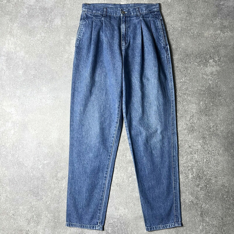90s DOCKERS 2タック デニム スラックス パンツ 30 30 / 90年代 オールド ドッカーズ リーバイス Levis ワイド ジーンズ 【中古】 古着 アメリカ古着 USED ユーズド 中古 VINTAGE US古着 アメカジ|US古着 RUMRAGE 店