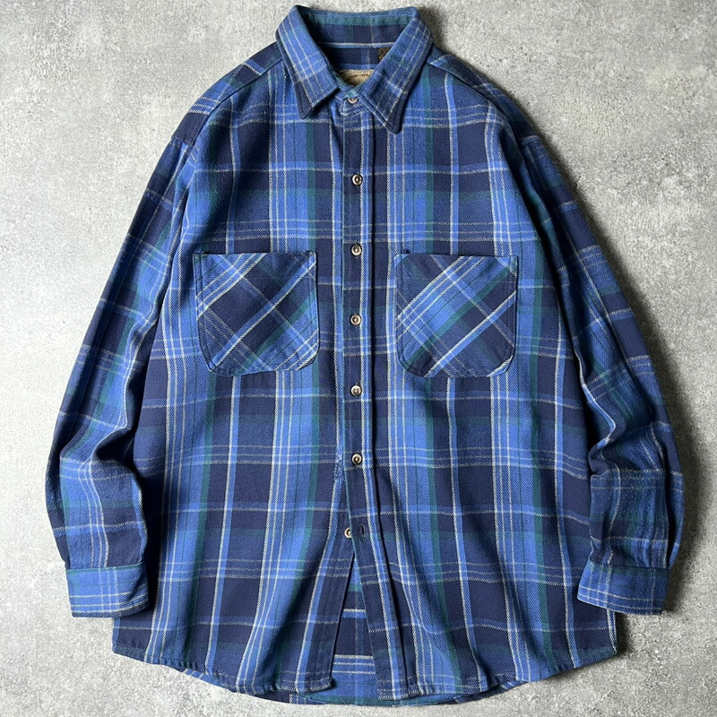 90s st john's bay ベビーネルシャツ 楽天市場】90s ST JOHN'S BAY チェック 長袖 ヘビー フランネル