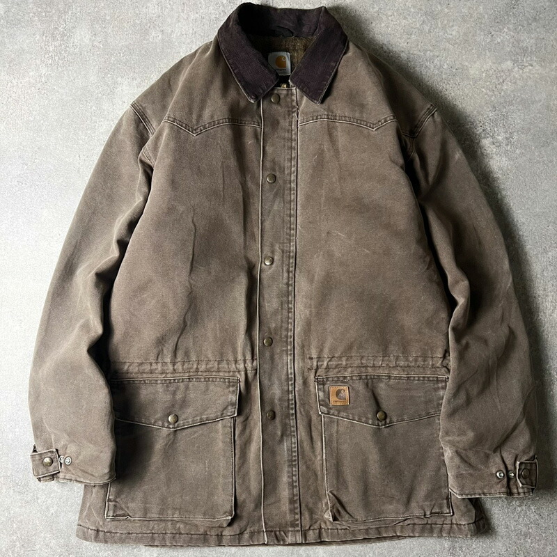 Carhartt 毛布 ラインドライブ 家鴨 昼食会 厚地の外套 上衣 / 鉄道車両ハート形 靉靆たる 赤銅色 取りまかなう櫂 前掛け 赤銅色 【中古】 古着 亜米利加古着 USED ユーズド 中古 VINTAGE US古着 アメカジ