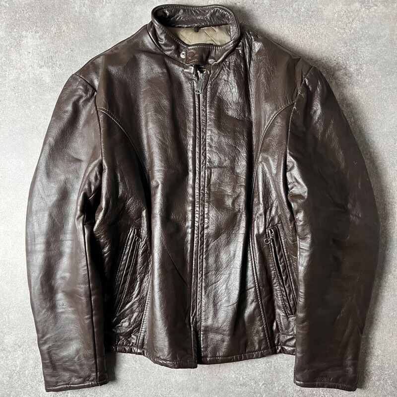 80s uk vintage 英国製 レザーダブルライダースジャケット 古着 80s ビンテージ UK レザー ライダース ジャケット ダブル｜Yahoo