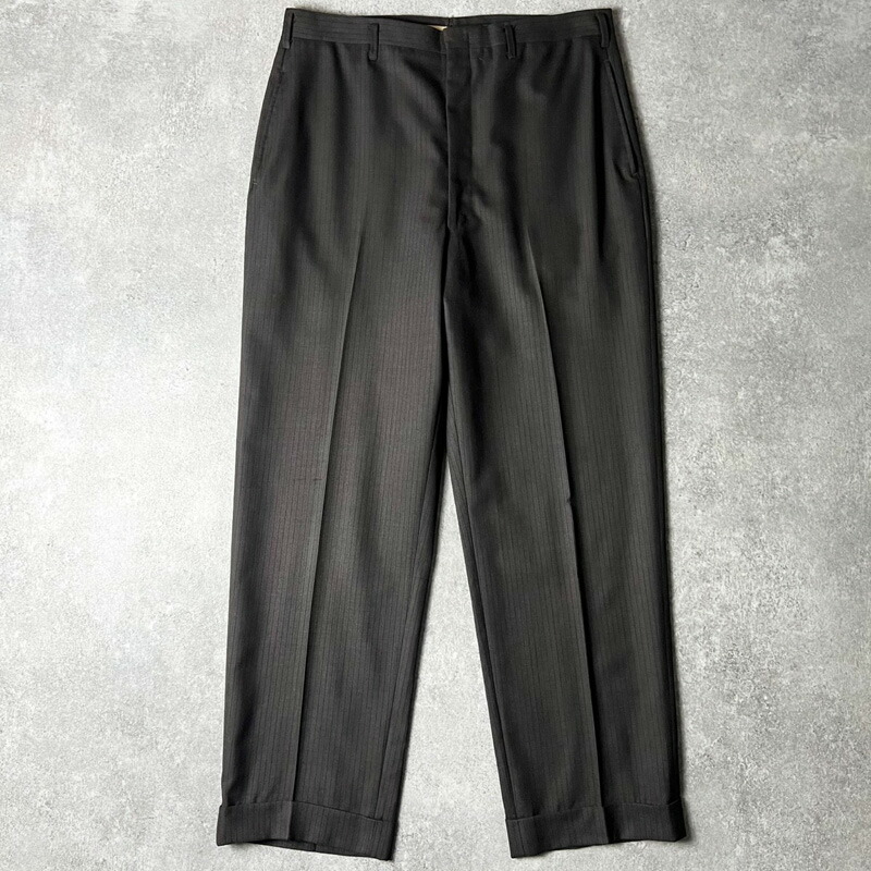 スペシャル☆60sヴィンテージ　Lee　ワークパンツ　2タック　スラックス 60's Lee LEESURES コットンスラックス - used&vintage box Hi-smile