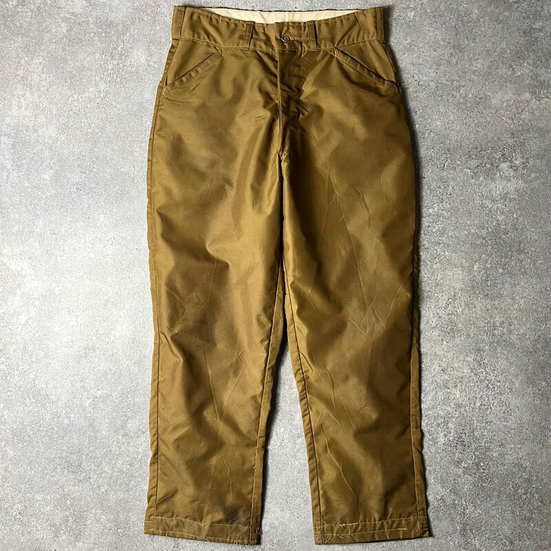 70s American Field ダブルニー ブラウン ダック ハンティング パンツ 33 28 / 70年代 ビンテージ コットン ナイロン ワーク 【中古】 古着 アメリカ古着 USED ユーズド 中古 VINTAGE US古着 アメカジ｜US古着 RUMRAGE 店