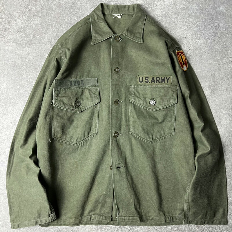 MILITARY 実物 USED 米軍 OG-107 コットンサテン ユーティリティ