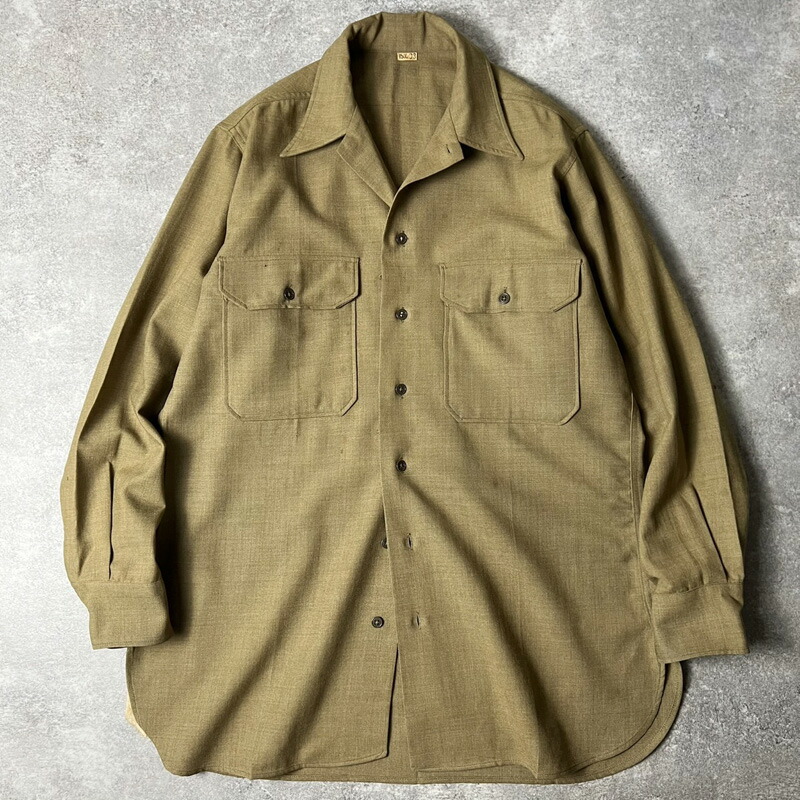 楽天市場】40s 米軍実物 US ARMY M-1937 長袖 ウール シャツ 14 1/2