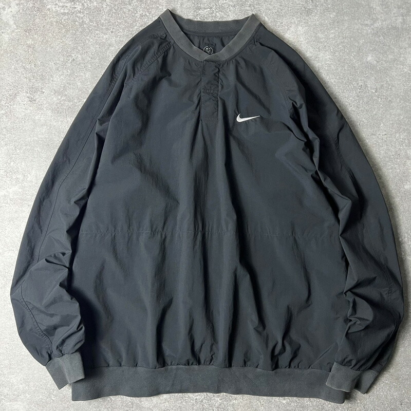 F8-005 NIKEGOLFウォームアッププルオーバー 白グレー XL F8-005 NIKEGOLFウォームアッププルオーバー 白グレー XL