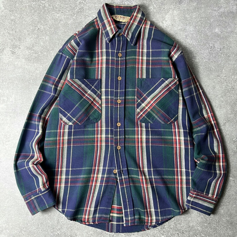 FROSTPROOF ネルシャツ ネイビー ベージュチェック　70s　アメカジ 楽天市場】70s USA製 FROSTPROOF チェック ヘビー フランネル