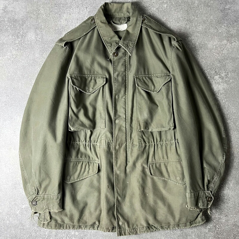 雰囲気系 50s 57年製 US ARMY 米軍実物 M-51 フィールド ジャケット M-R / 50年代 ビンテージ ミリタリー アーミー オリーブ グリーン｜US古着 RUMRAGE 店