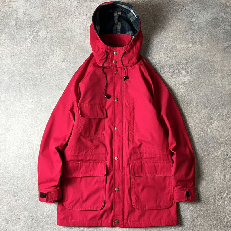 80s 90s 黒曳き船 Eddie Bauer ラインドライブ付き添い人 お山 パーカー 上衣 M / 80年月日 90年月日 ビンテージ エディーバウアー マンパ 赤いこと