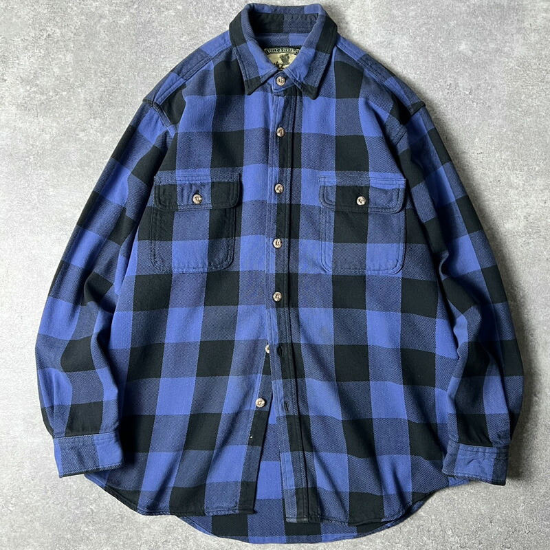 80-90s St. John's BayフランネルシャツJCペニー アメリカ製 楽天市場】90s ST JOHN'S BAY チェック 長袖 ヘビー フランネル