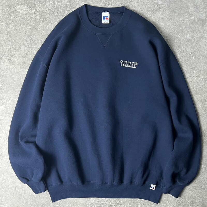 楽天市場】90s RUSSELL 3段 カレッジ ロゴ 刺繍 スウェット