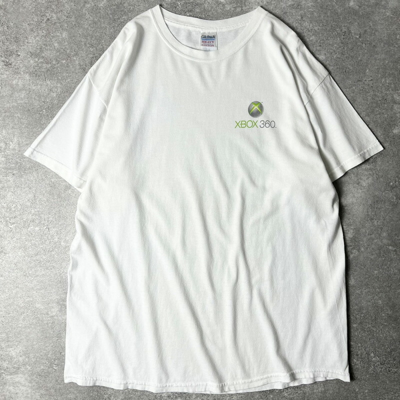 00s XBOX 360 アドバタイジング ロゴ プリント 半袖 Tシャツ XL / 00年代 オールド ゲーム ホワイト 白 Y2K 企業 企業物 【中古】 古着 アメリカ古着 USED ユーズド 中古 VINTAGE US古着 アメカジ