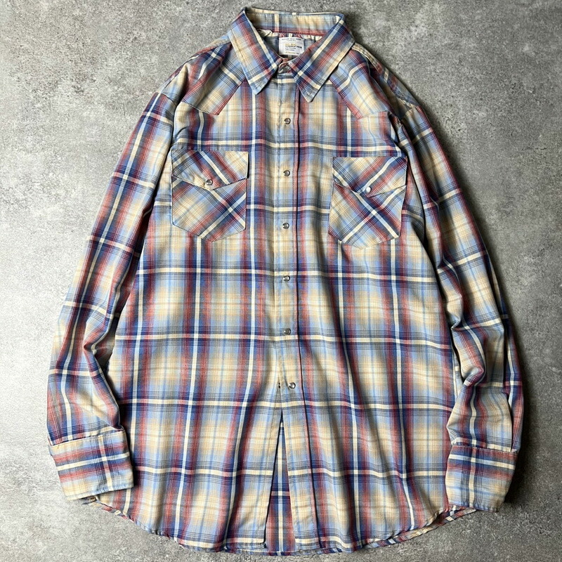 楽天市場】USA製 70s BIG MAC Check Flannel L/S Shirt 赤 L