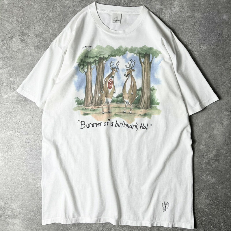 楽天市場】Deadstock USA製 90s THE FAR SIDE Print S/S Tee 白 L ザ