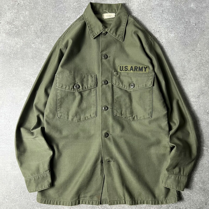 楽天市場】60s US ARMY 米軍実物 OG-107 コットン サテン