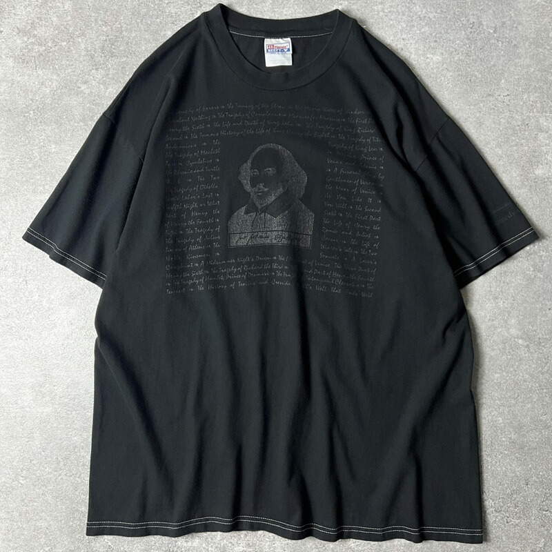 マーク・トウェイン　Tシャツ　90s　USA製　シングルステッチ　偉人　プリント マーク・トウェイン Tシャツ 90s USA製 シングルステッチ 偉人