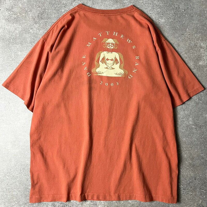 00s USA製 Dave Matthews Band 2003 ブッダ 両面 プリント 半袖 Tシャツ XL / 00年代 アメリカ製 デイヴ マシューズ バンT バンド シングル 仏陀 【中古】 古着 アメリカ古着 USED ユーズド 中古 VINTAGE US古着 アメカジ