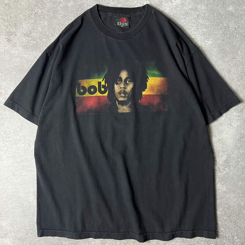 楽天市場】USA製 93年 BOB MARLEY Print S/S Tee 黒 L ボブ