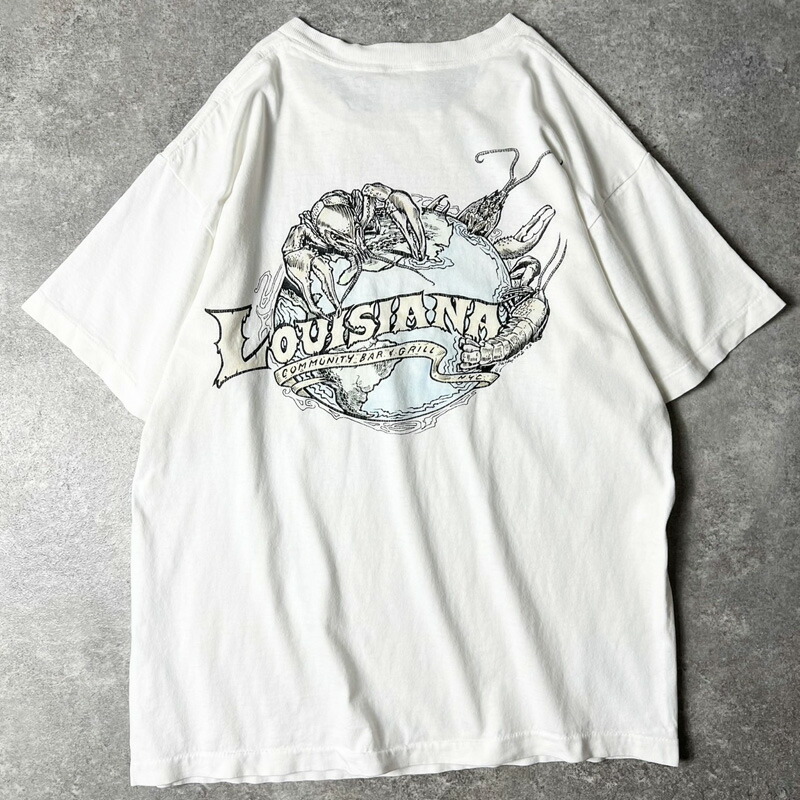 90s USA製 1993 両面 企業物 プリント 半袖 Tシャツ L / 90年代 アメリカ製 オールド 企業 シングル ステッチ 企業 【中古】 古着 アメリカ古着 USED ユーズド 中古 VINTAGE US古着 アメカジ