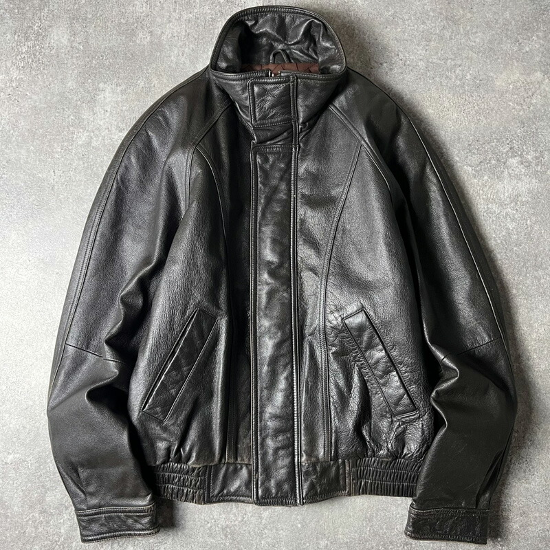 楽天市場】90s Jos.A.Bank サテン ライナー付き 本革 スエード レザー