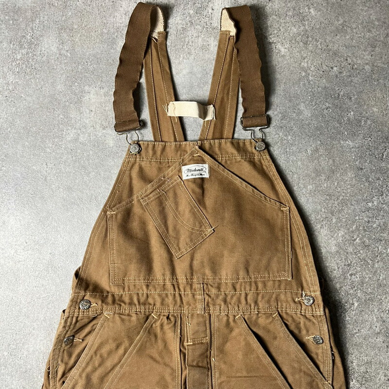 70s Madewell ダブルニー 家鴨 大層らしい櫂 ズボン下 36 32 / 70年月日 ビンテージ メイドウェル ペインター ツナギ 赤銅色 【中古】 古着 亜米利加古着 USED ユーズド 中古 VINTAGE US古着 アメカジ